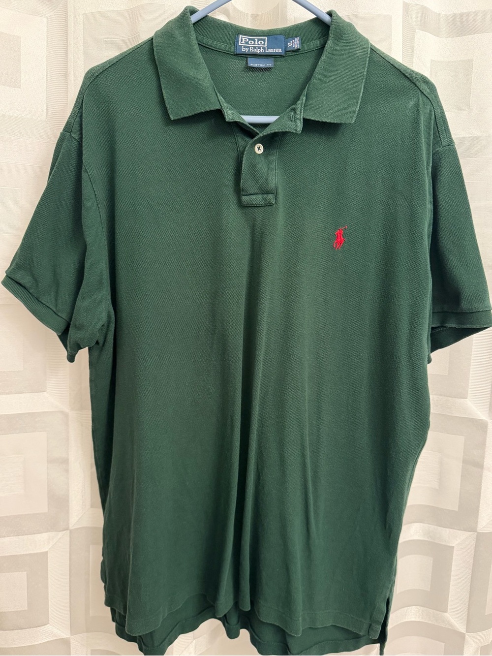 Polo Ralph Lauren Forrest green shirt with red pony size XL